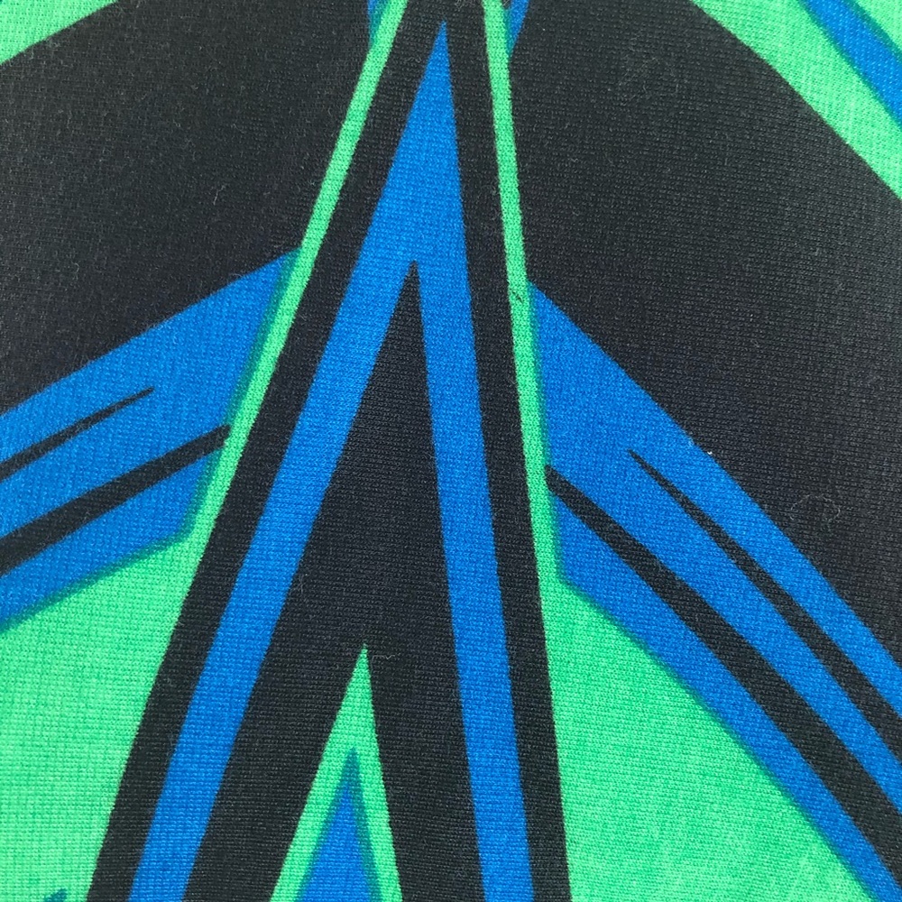 { J. TAYLOR } Green & Blue Patterned Dress - Picture 6 of 8